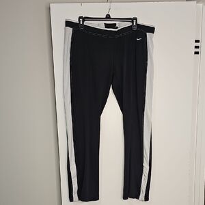 Nike Black and White Track Pants